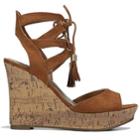 G By Guess Women's Estes Lace Up Wedge Sandals 