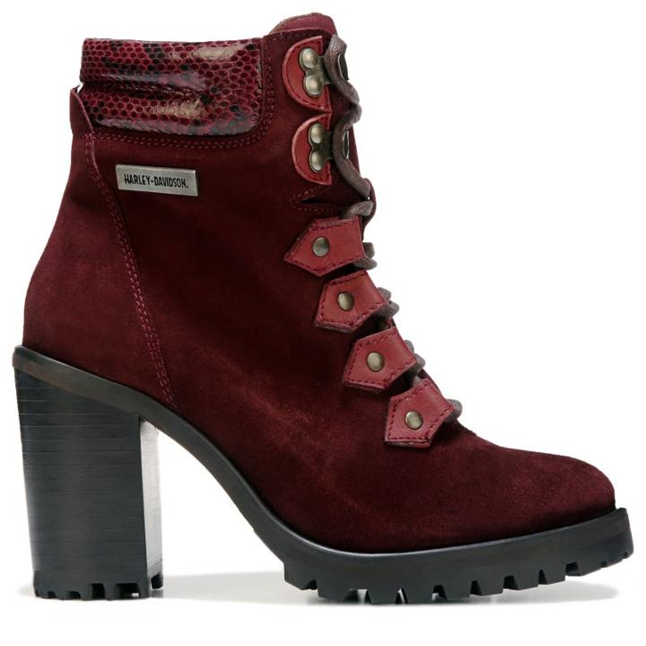 Harley Davidson Women's Catterick Lace Up Booties 