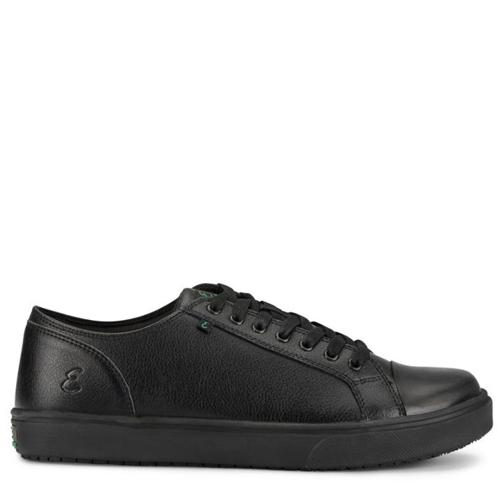 Emeril Men's Canal Leather Wide Memory Foam Slip Resistant Sneakers 