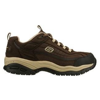 Skechers Work Men's Soft Stride Steel Toe Slip Resistant Work Shoes 