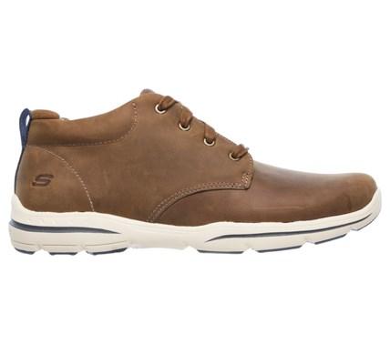 Skechers Men's Harper Melden Memory Foam Relaxed Fit Mid Top Sneakers 