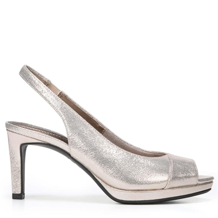 Lifestride Women's Invest Medium/wide Peep Toe Pump Shoes