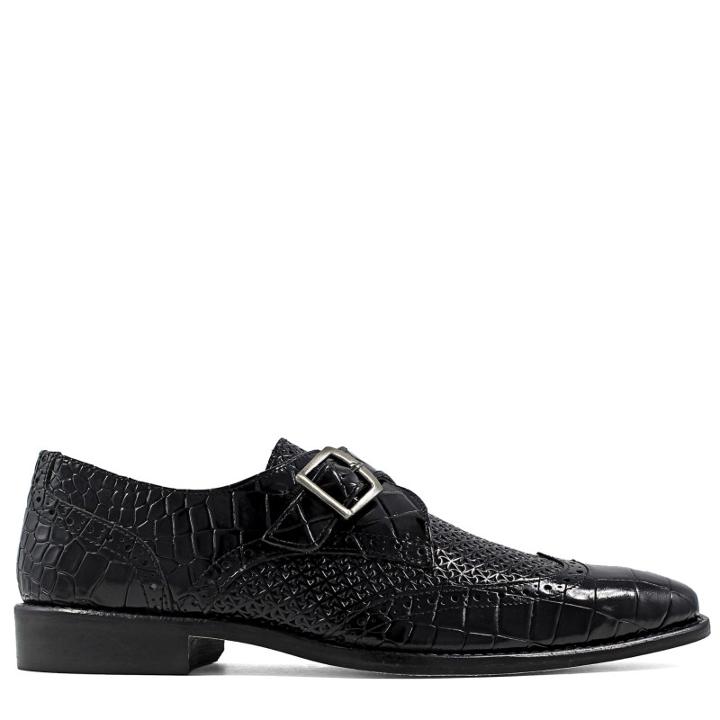 Stacy Adams Men's Giannino Medium/wide Monk Strap Wing Tip Slip On Shoes 