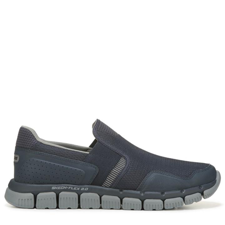 Skechers Men's Wentland Memory Foam Slip On Sneakers 
