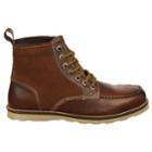 Crevo Men's Elk Moc Toe Lace Up Boots 