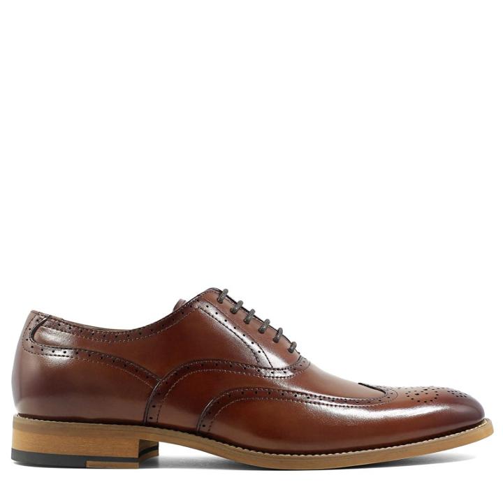 Stacy Adams Men's Dunbar Medium/wide Memory Foam Wing Tip Oxford Shoes 