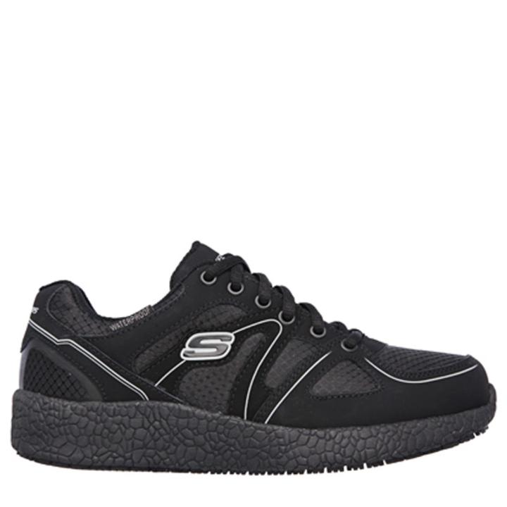 Skechers Women's Burst Gwinner Wide Memory Foam Waterproof Sneakers 