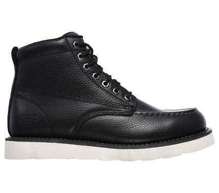 Skechers Work Men's Pettus Memory Foam Relaxed Fit Moc Toe Work Boots 