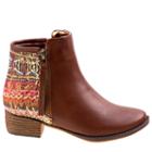 Nanette Lepore Kids' Aztec Print Block Heel Ankle Boot Pre/grade School Boots 