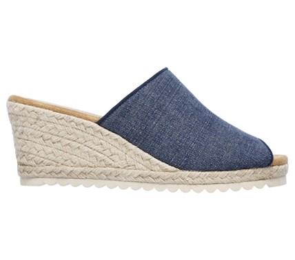 Skechers Women's Monarchs Memory Foam Slide Wedge Sandals 