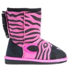 Muk Luks Kids' Ziggy Pink Zebra Boot Toddler/preschool Shoes 