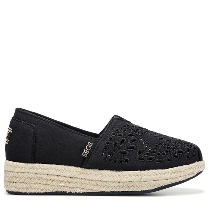 Skechers Women's Bobs Highlights Sun Flower Wedge Espadrille Shoes 