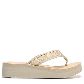 Skechers Cali Women's Vinyasa Lavender Crochet Thong Sandals 