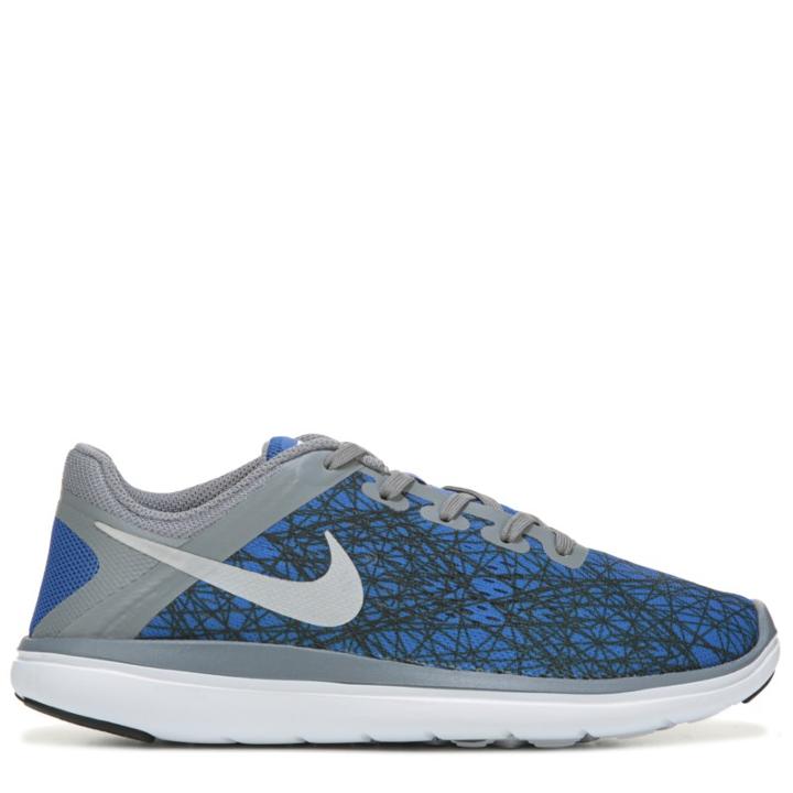 Nike Kids' Flex Run Print 2016 Running Shoe Grade School Shoes 