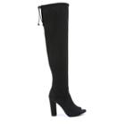 Carlos By Carlos Santana Women's Fitz Over The Knee Peep Toe Boots