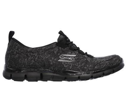 Skechers Women's Gratis Lacey Memory Foam Slip On Sneakers 