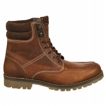 Crevo Men's Roughneck Moc Toe Combat Boots 