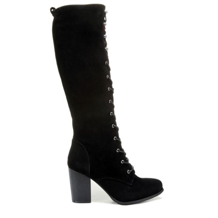 Xoxo Women's Marik Tall Shaft Lace Up Boots 