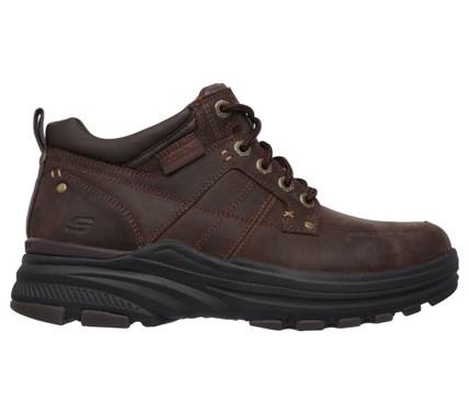 Skechers Men's Holdren Lender Memory Foam Relaxed Fit Lace Up Boots 
