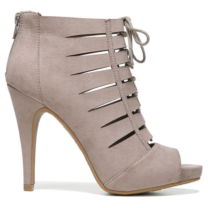 Fergalicious Women's Tahoe Lace Up Peep Toe Booties 