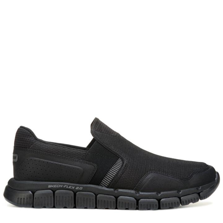 Skechers Men's Wentland Memory Foam Medium/wide Slip On Sneakers 