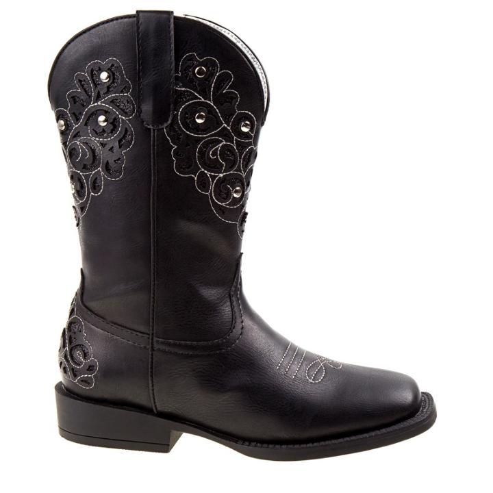 Nanette Lepore Kids' Western Square Toe Cowboy Boot Pre/grade School Boots 