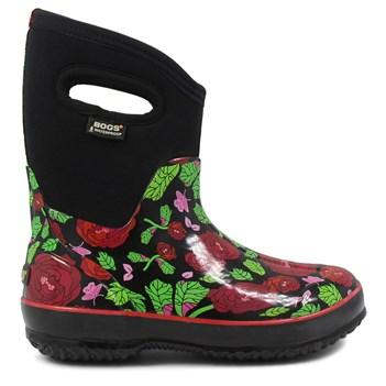 Bogs Women's Classic Rose Garden Mid Waterproof Winter Boots 