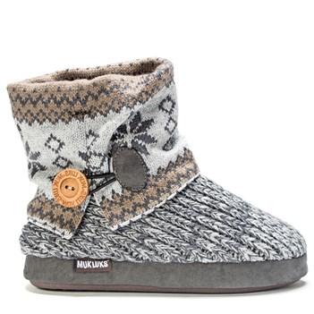 Muk Luks Women's Patti Bootie Slipper Boots 
