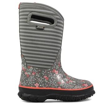 Bogs Kids' Flower Stripe Winter Boot Toddler/pre/grade School Shoes 