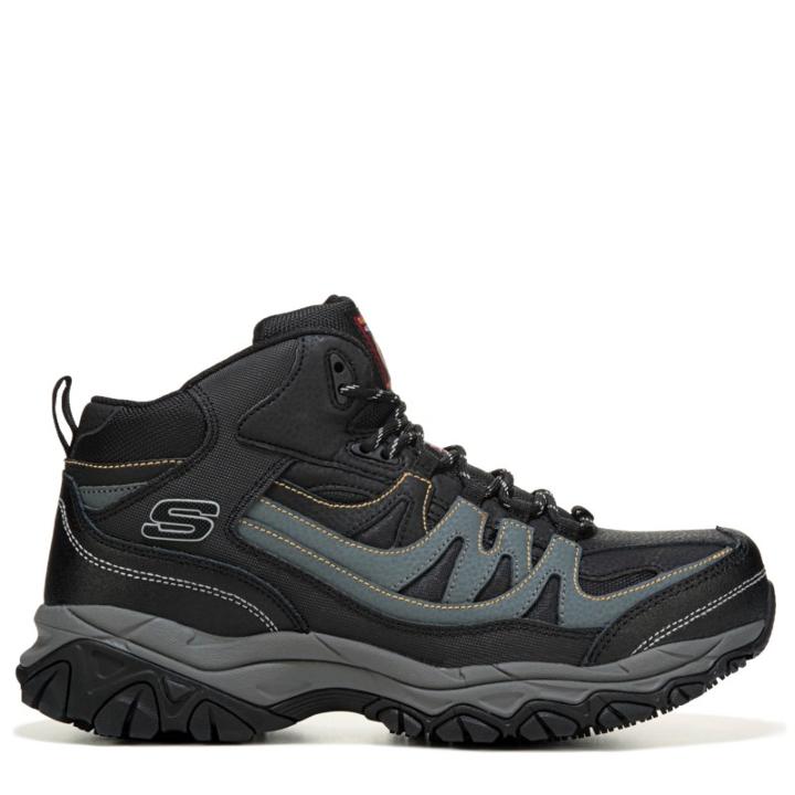 Skechers Work Men's Rebem Steel Toe Slip Resistant Work Boots 
