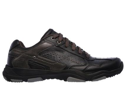 Skechers Men's Larson Havon Memory Foam Bike Toe Oxford Shoes 