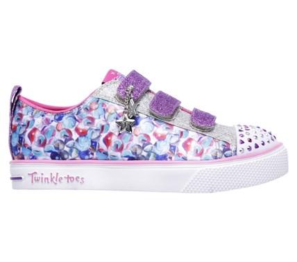 Skechers Kids' Twinkle Toes Triple Ups Sneaker Pre/grade School Shoes 