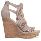 Not Rated Women's Honey Buns Fringe Wedge Sandals 