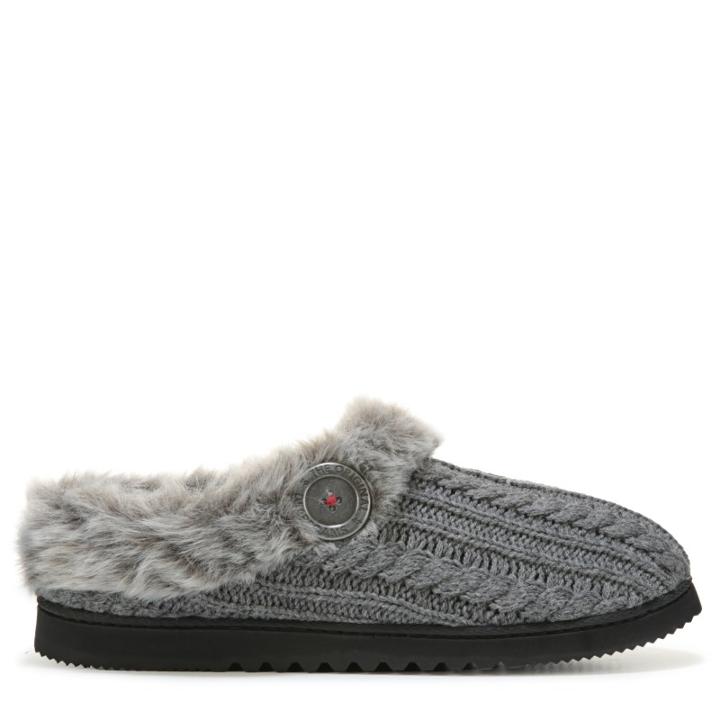 Dearfoams Women's Cable Knit Clog Slipper Accessories 