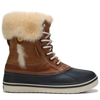 Crocs Women's Allcast Luxe Waterproof Duck Boots 