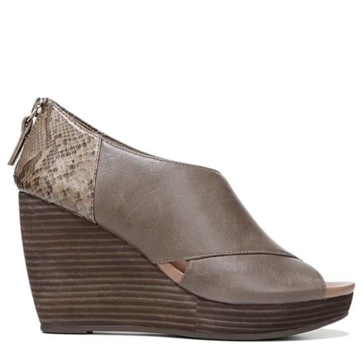 Dr. Scholl's Women's Monarch Memory Foam Peep Toe Booties 