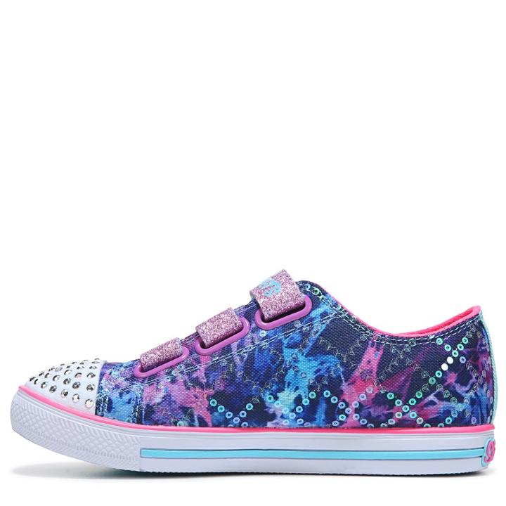 Skechers Kids' Twinkle Toes Chit Chat Tye Dye Sneaker Preschool Shoes 