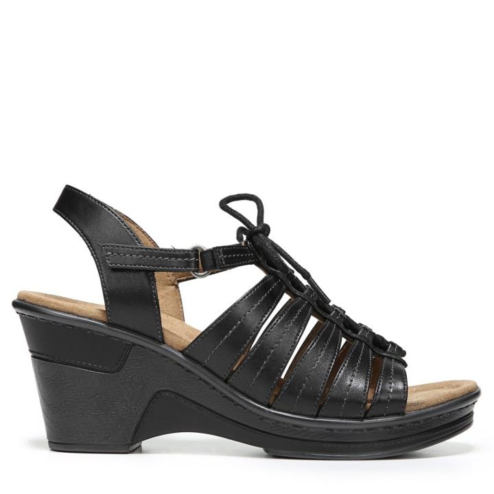 Natural Soul Women's Ronnie Medium/wide Wedge Sandals 