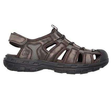 Skechers Men's Selmo Relaxed Fit Memory Foam Fisherman Sandals 