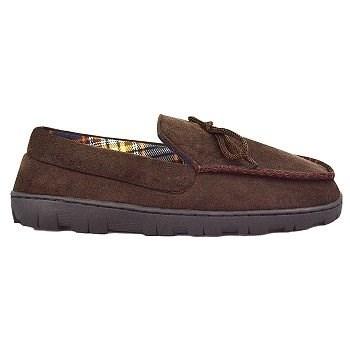 Muk Luks Men's Polysuede Moccasin Slipper Shoes 