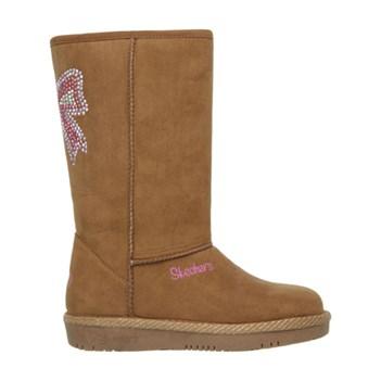 Skechers Kids' Twinkle Toes Glamslam Bow Glow Boot Pre/grade School Boots 