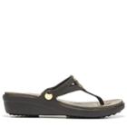 Crocs Women's Sanrah Circle Wedge Flip Flop Sandals 