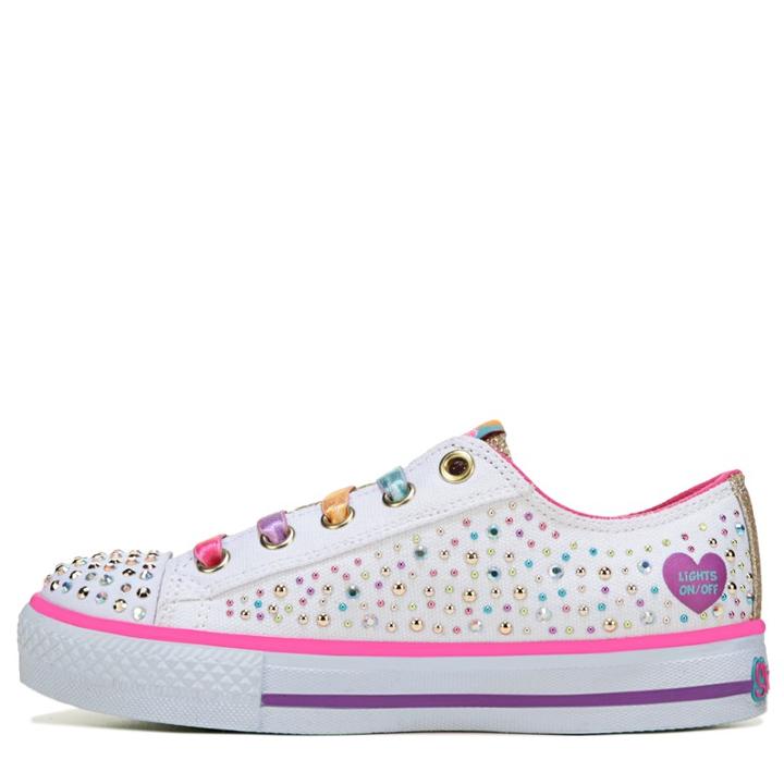Skechers Kids' Twinkle Toes Twirly Toes Sneaker Preschool Shoes 