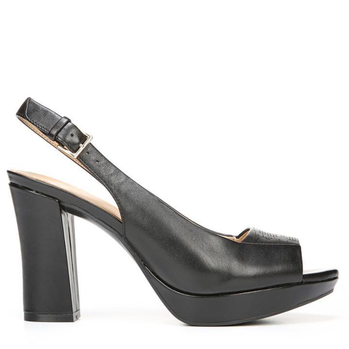 Naturalizer Women's Allegra Medium/wide Peep Toe Pump Shoes 