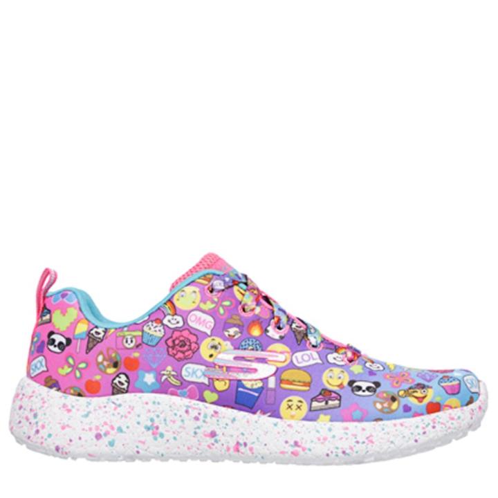 Skechers Kids' Burst Emoti Cutie Memory Foam Sneaker Pre/grade School Shoes 