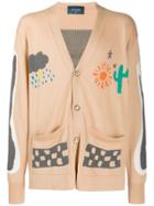 Lost Daze Printed Button Front Cardigan - Neutrals