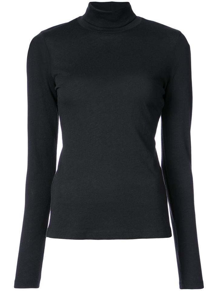 Raquel Allegra Long Sleeve Turtleneck Jumper - Black