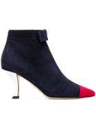 Thom Browne Leather Ankle Boots - Blue