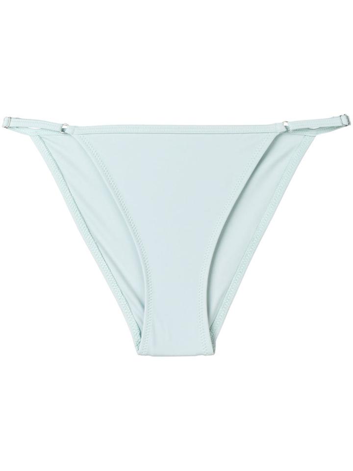 Solid & Striped Plain Bikini Bottom - Blue