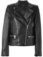 Nour Hammour 'salvation' Biker Jacket, Women's, Size: 34, Black, Lamb Skin